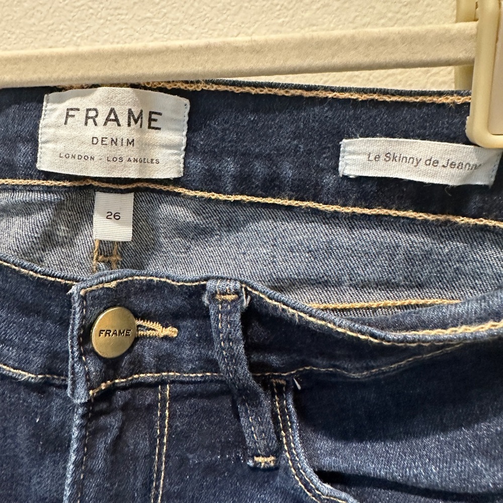 FRAME Le Skinny de Jeanne Jeans Queensway Size 26 - Picture 3 of 8